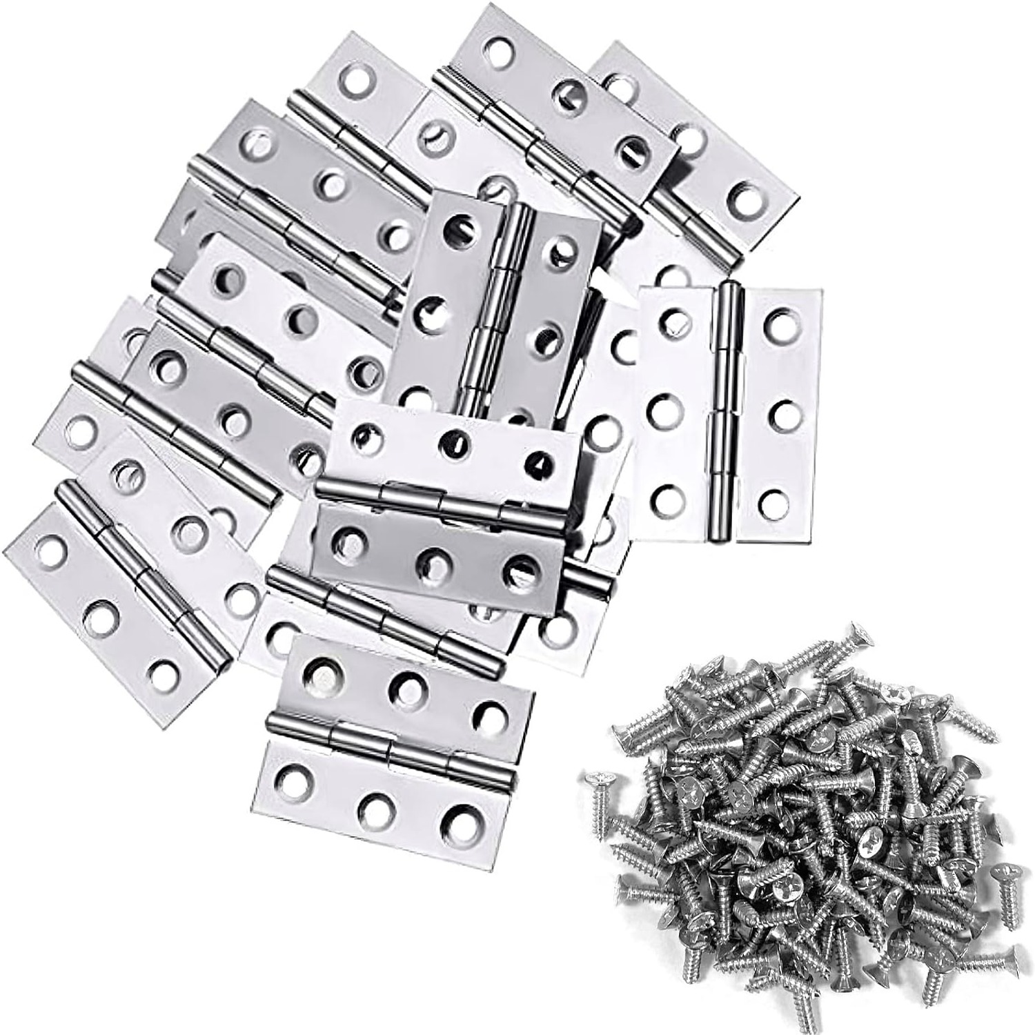 QANQIUPLE 3 Inch Stainless Steel Butt Hinges: image 7