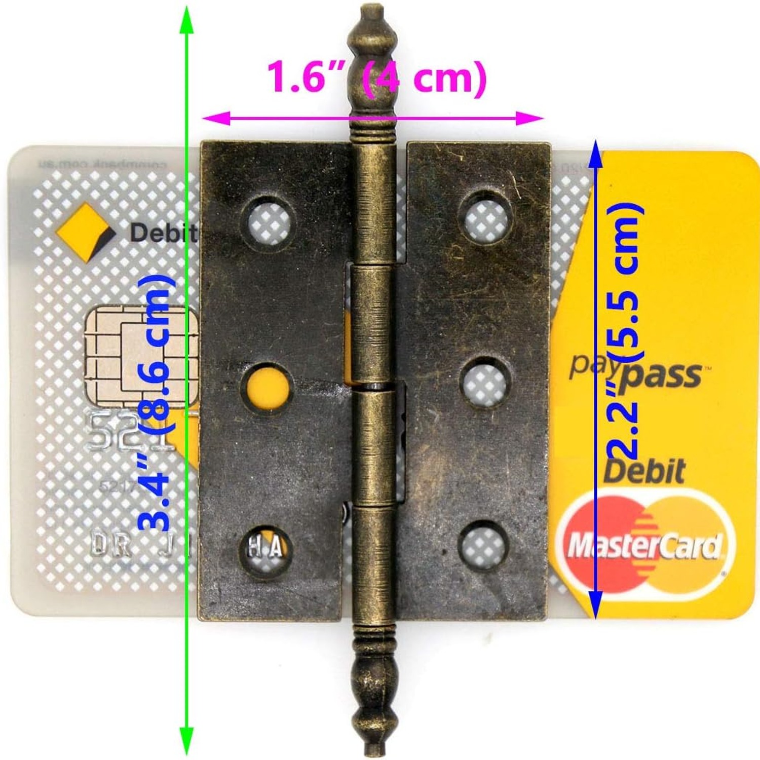 LXZ Antique Brass Flap Hinges Set of 4