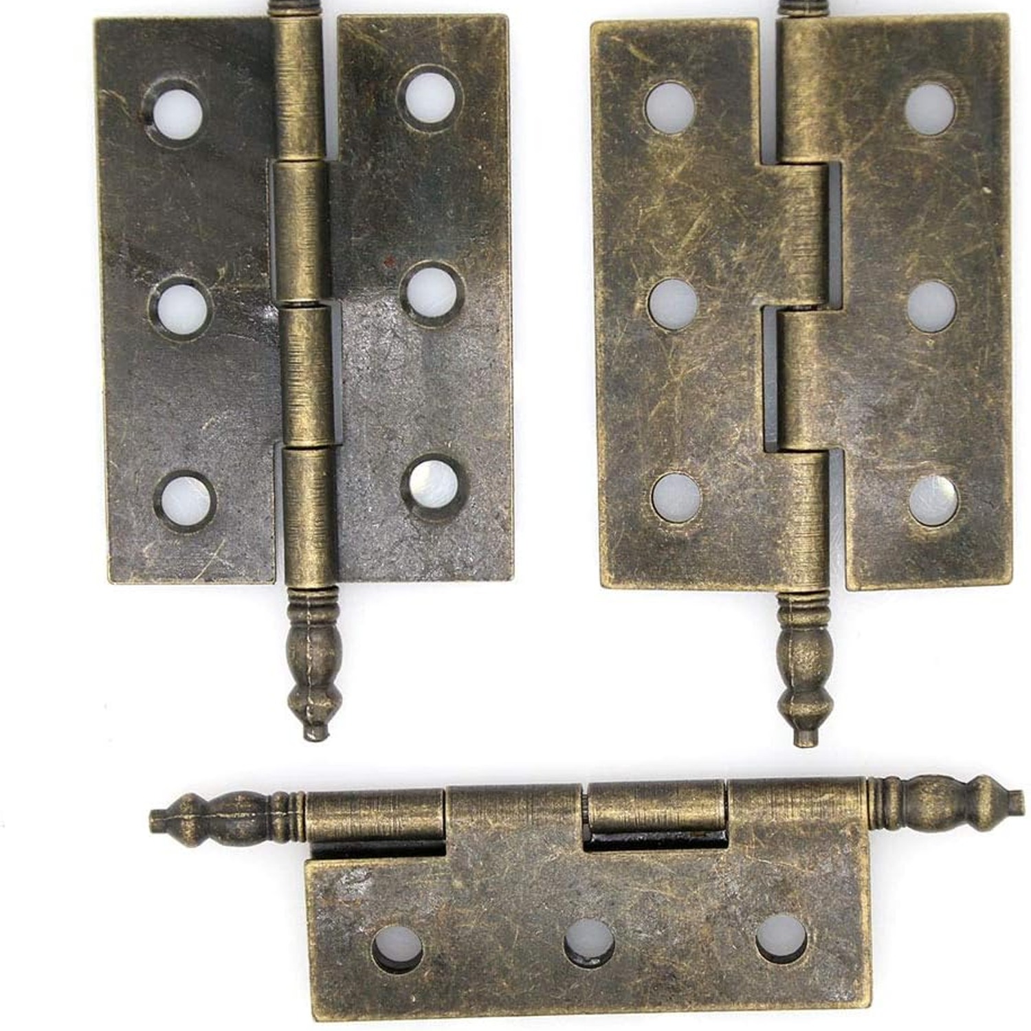 LXZ Antique Brass Flap Hinges Set of 4