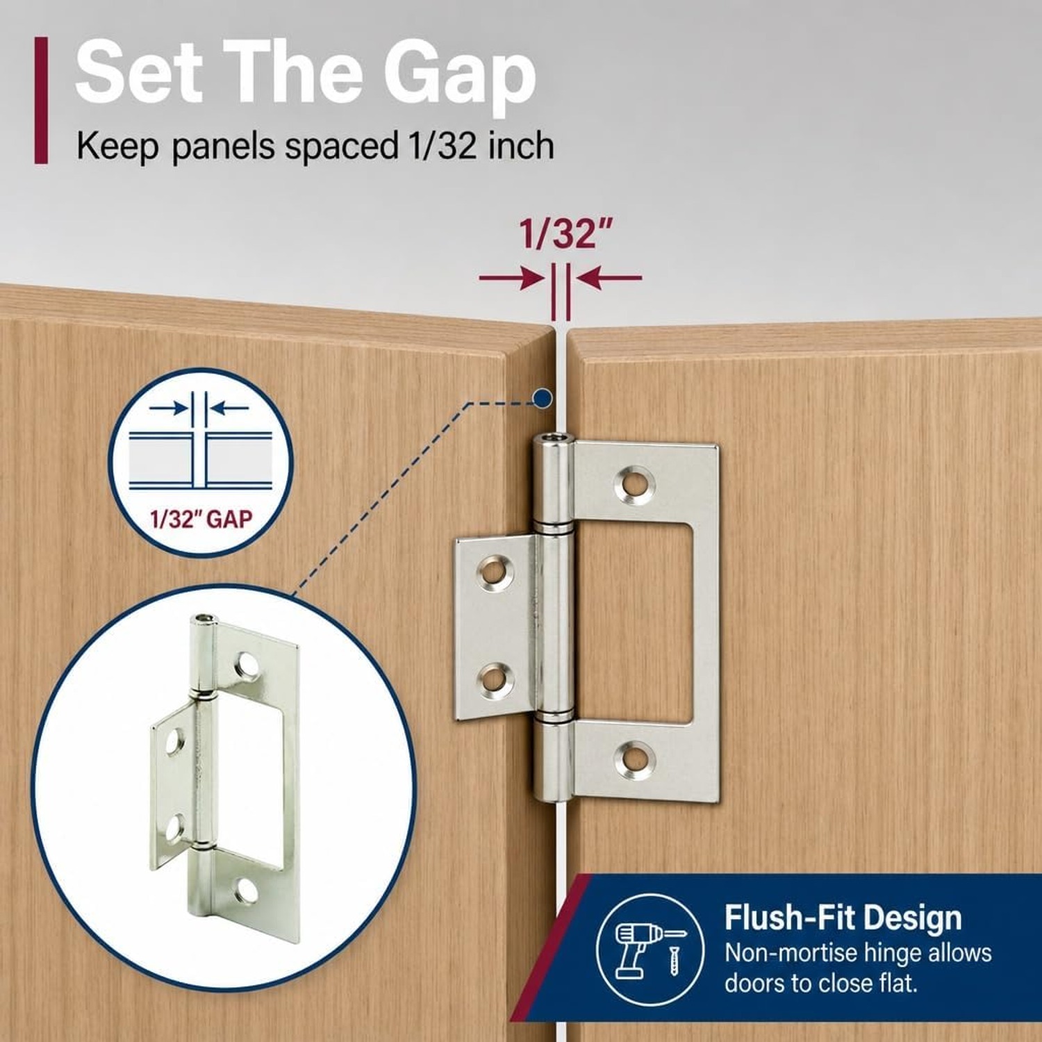 PRIME-LINE N 7273 Non-Mortise Bifold Door Hinge: image 5