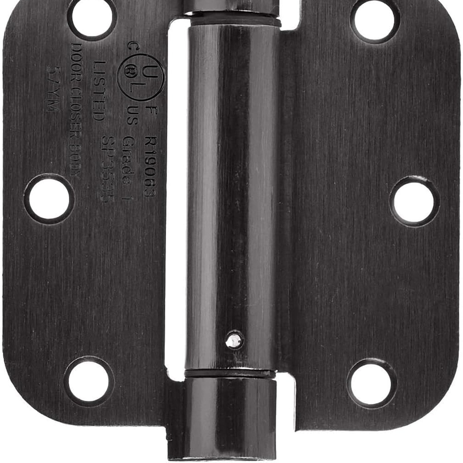 Self-Closing Door Hinge, 3.5 Inch, Oil Rubbed Bronze: image 1